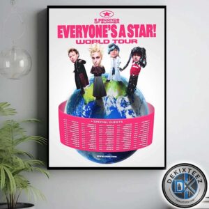5 Seconds of Summer Everyone’s A Star 2026 World Tour  Dates List Home Decor Poster Canvas 5 Seconds of Summer Everyone’s A Star 2026 World Tour  Dates List Home Decor Poster Canvas