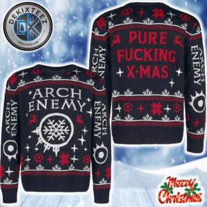 Arch Enemy Pure Fucking X-Mas 2025 Personalized Christmas Ugly Christmas Sweater Gift For Men And Women