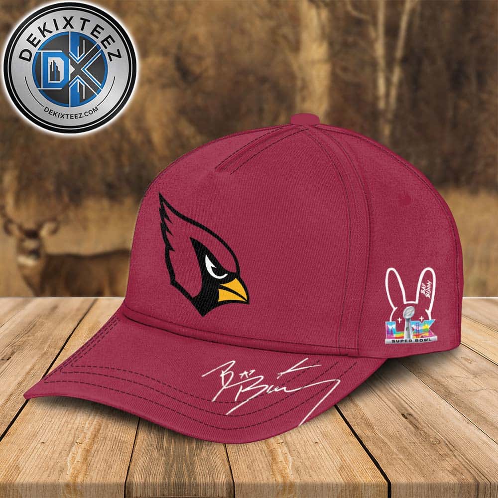 Arizona Cardinals NFL x Bad Bunny Super Bowl LX 2025-2026 Snapback Hat Classic Cap Arizona Cardinals NFL x Bad Bunny Super Bowl LX 2025-2026 Snapback Hat Classic Cap