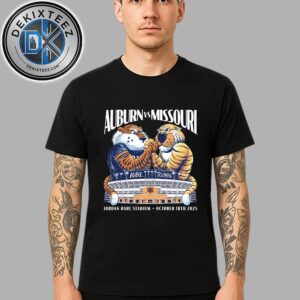 Auburn Tigers Vs Missouri Tigers Matchup At Jordan-Hare Stadium On October 18th 2025 Unisex T-Shirt