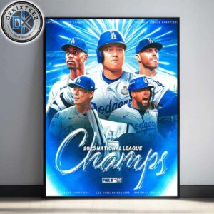 Back-To-Back 2025 National League Champions Los Angeles Dodgers Returning To The World Series Home Decor Poster Canvas