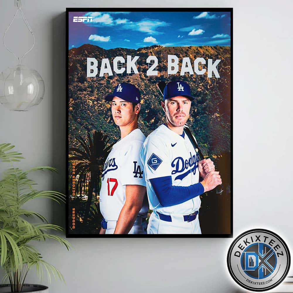 Back To Back ESPN Los Angeles Dodgers 2025 National League Champions On October 2025 Home Decor Poster Canvas Back To Back ESPN Los Angeles Dodgers 2025 National League Champions On October 2025 Home Decor Poster Canvas