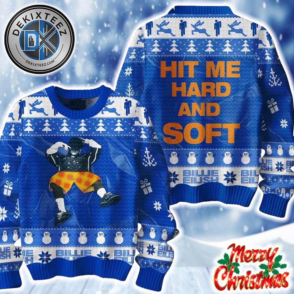 Billie Eilish Hit Me Hard And Soft With Love Holiday Christmas Xmas Ugly Christmas Sweater 2025 Billie Eilish Hit Me Hard And Soft With Love Holiday Christmas Xmas Ugly Christmas Sweater 2025
