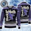 Black Sabbath Flying Demon Xmas Pattern Holiday Gift For Family Ugly Christmas Sweater