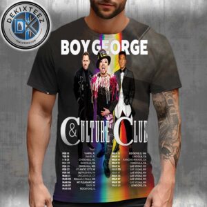 Boy George And Culture Club 2026 Tour Dates List Kicks Off In Tampa FL On February 18 All Over Print T-Shirt