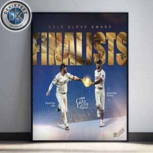 Congrats Mookie Betts And Miguel Rojas On Being Named Finalists For The 2025 Rawlings Baseball Gold Glove Award Home Decor Poster Canvas