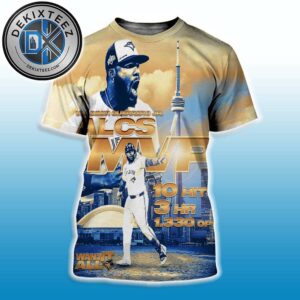 Congrats Vladimir Guerrero Jr. Named To ALCS MVP 2025 American League Champions All Over Print T-Shirt
