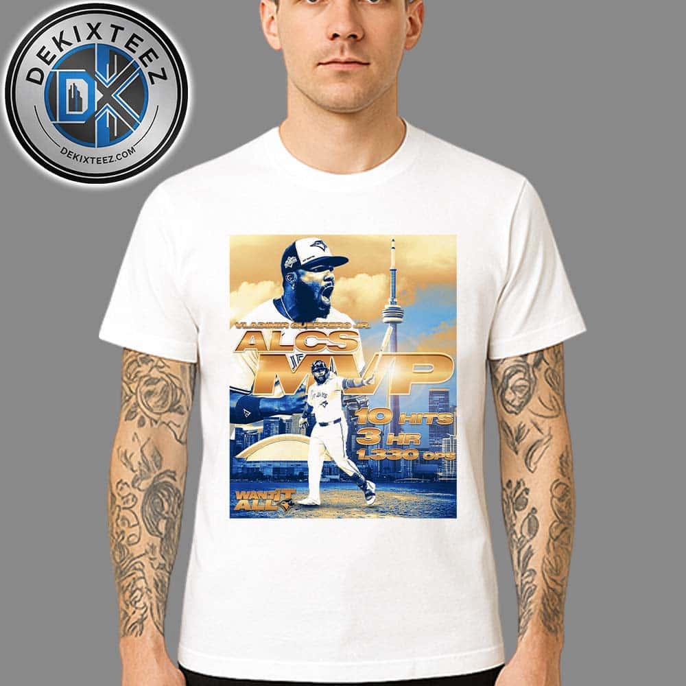 Congrats Vladimir Guerrero Jr. Named To ALCS MVP 2025 American League Champions Unisex T-Shirt Congrats Vladimir Guerrero Jr. Named To ALCS MVP 2025 American League Champions Unisex T-Shirt