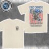 Eric Church Navy Skull Tee Merch Free The Machine Tour 2025 Two Sided Print Unisex T-Shirt