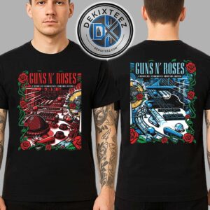 Guns N Roses Buenos Aires Full Show Combine Poster Tonight Argentina At Estadio Huracan On October 17 And 18 2025 Two Sided Print T-Shirt