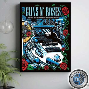 Guns N Roses Buenos Aires Night 2 Poster Tonight Argentina At Estadio Huracan On October 18 2025 Home Decor Poster Canvas