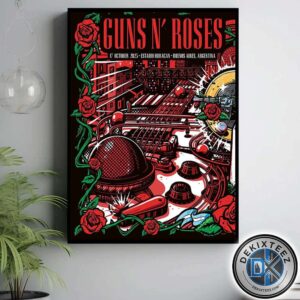 Guns N Roses Poster Tonight Buenos Aire Argentina On October 17 2025 At Estadio Huracan Home Decor Poster Canvas