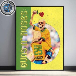 Guns N Roses Sao Paulo Brazil Tonight Poster For Allianz Parque On October 25 2025 Home Decor Poster Canvas Guns N Roses Sao Paulo Brazil Tonight Poster For Allianz Parque On October 25 2025 Home Decor Poster Canvas