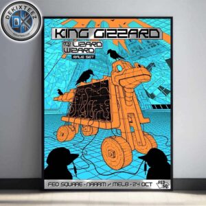 King Gizzard And the Lizard Wizard Naarm Melbourne Poster For The Fed Square Australia On October 24 2025 Home Decor Poster Canvas King Gizzard And the Lizard Wizard Naarm Melbourne Poster For The Fed Square Australia On October 24 2025 Home Decor Poster Canvas