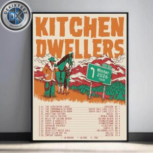 Kitchen Dwellers Winter 2026 Tour Dates List For February 2026 Home Decor Poster Canvas
