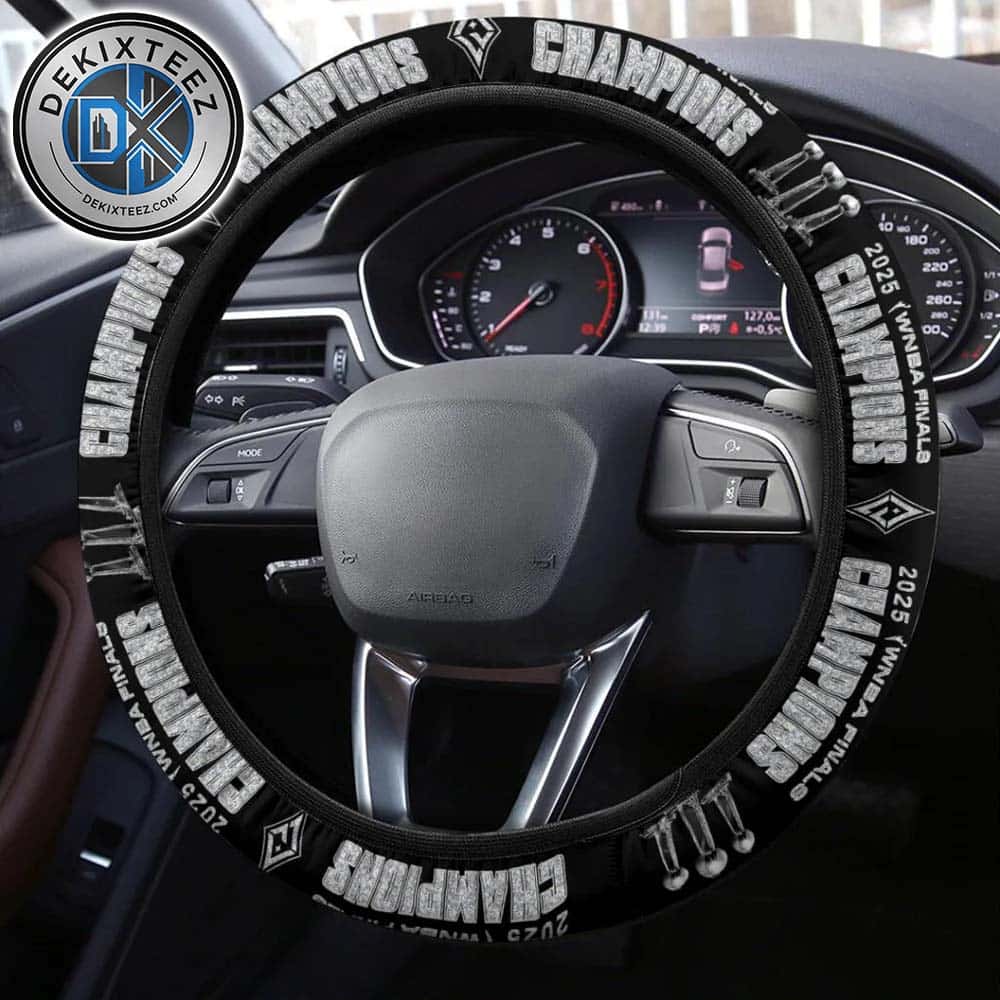 Las Vegas Aces 2025 WNBA Finals Champions Third Title in Four Years Pattern Steering Wheel Cover Las Vegas Aces 2025 WNBA Finals Champions Third Title in Four Years Pattern Steering Wheel Cover