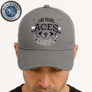Las Vegas Aces Named To 2025 WNBA Champions 3rd Title In 4 Seasons Grey Classic Cap Snapback Hat