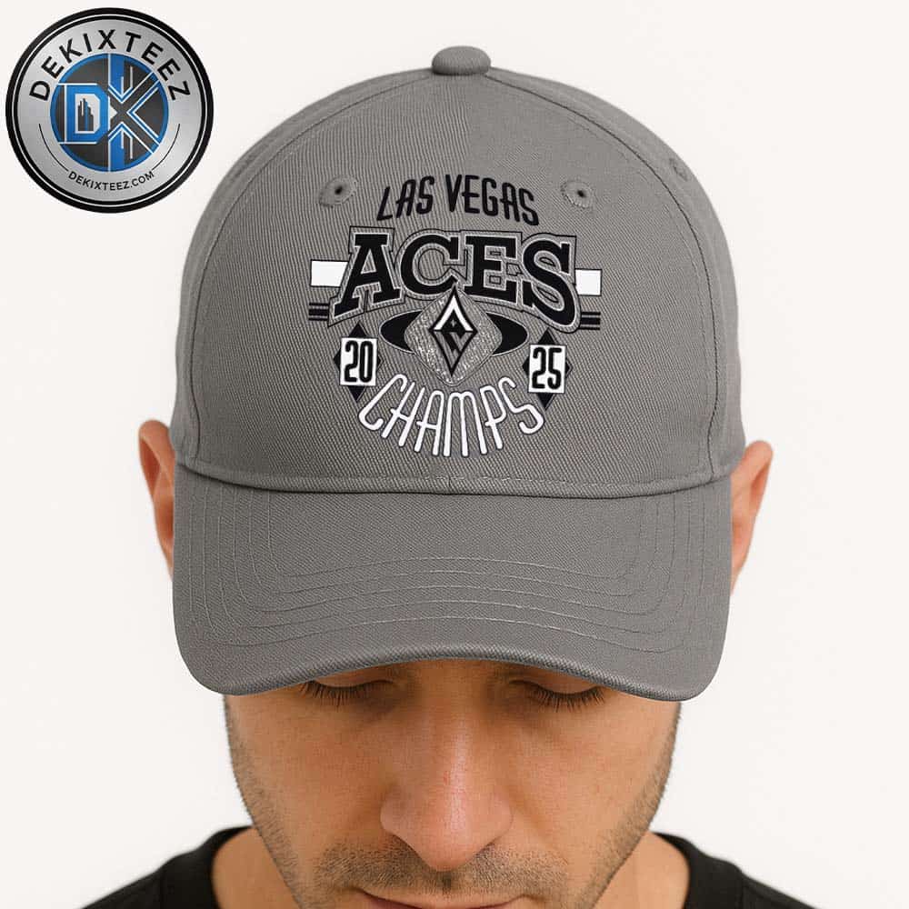 Las Vegas Aces Named To 2025 WNBA Champions 3rd Title In 4 Seasons Grey Classic Cap Snapback Hat Las Vegas Aces Named To 2025 WNBA Champions 3rd Title In 4 Seasons Grey Classic Cap Snapback Hat