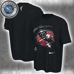 Las Vegas Aces x Nike 2025 WNBA Finals World Champions Celebration Elevated Premium Two Sided Print Unisex T-Shirt