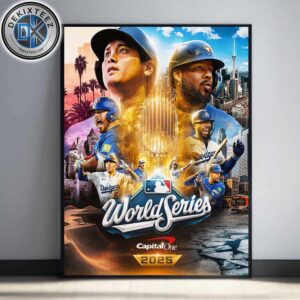Los Angeles Dodgers Vs Toronto Blue Jays Changeup Matchup MLB World Series 2025 Home Decor Poster Canvas