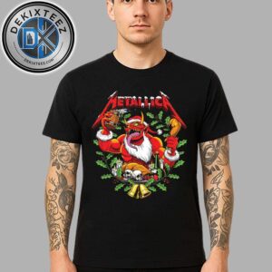 Metallica Santa Claus Merry Christmas Rock the Halls Unisex T-Shirt