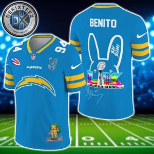 NFL Los Angeles Chargers Super Bowl LX x Bad Bunny Benito 94 Gift For Fan Football Jersey