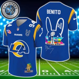 NFL Los Angeles Rams Super Bowl LX x Bad Bunny Benito 94 Gift For Fan Football Jersey
