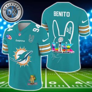 NFL Miami Dolphins Super Bowl LX x Bad Bunny Benito 94 Gift For Fan Football Jersey