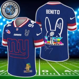 NFL New York Giants Super Bowl LX x Bad Bunny Benito 94 Gift For Fan Football Jersey