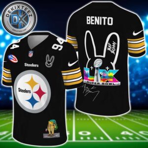 NFL Pittsburgh Steelers x Bad Bunny Benito 94 Super Bowl LX Gift For Fan Football Jersey