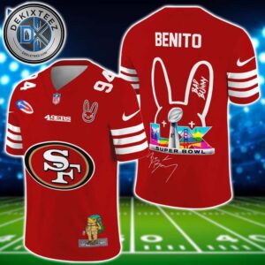NFL San Francisco 49ers x Bad Bunny Benito 94 Super Bowl LX Gift For Fan Football Jersey