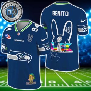NFL Seattle Seahawks x Bad Bunny Benito 94 Super Bowl LX Football Jersey