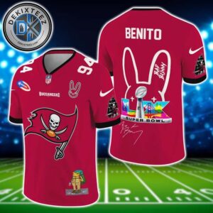 NFL Tampa Bay Buccaneers x Bad Bunny Benito 94 Super Bowl LX Gift For Fan Football Jersey