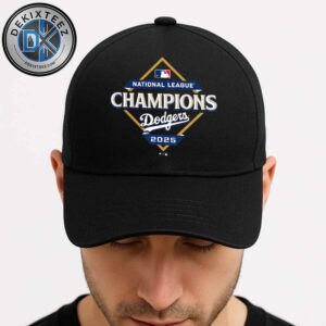 Official  Los Angeles Dodgers 2025 National League Champions Locker Room Classic Cap Snapback Hat