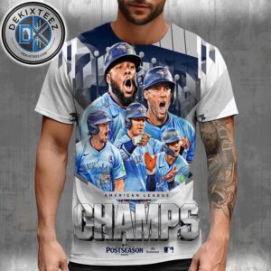 Official Toronto Blue Jays Named To MLB World Series American League Champions 2025 All Over Print T-Shirt
