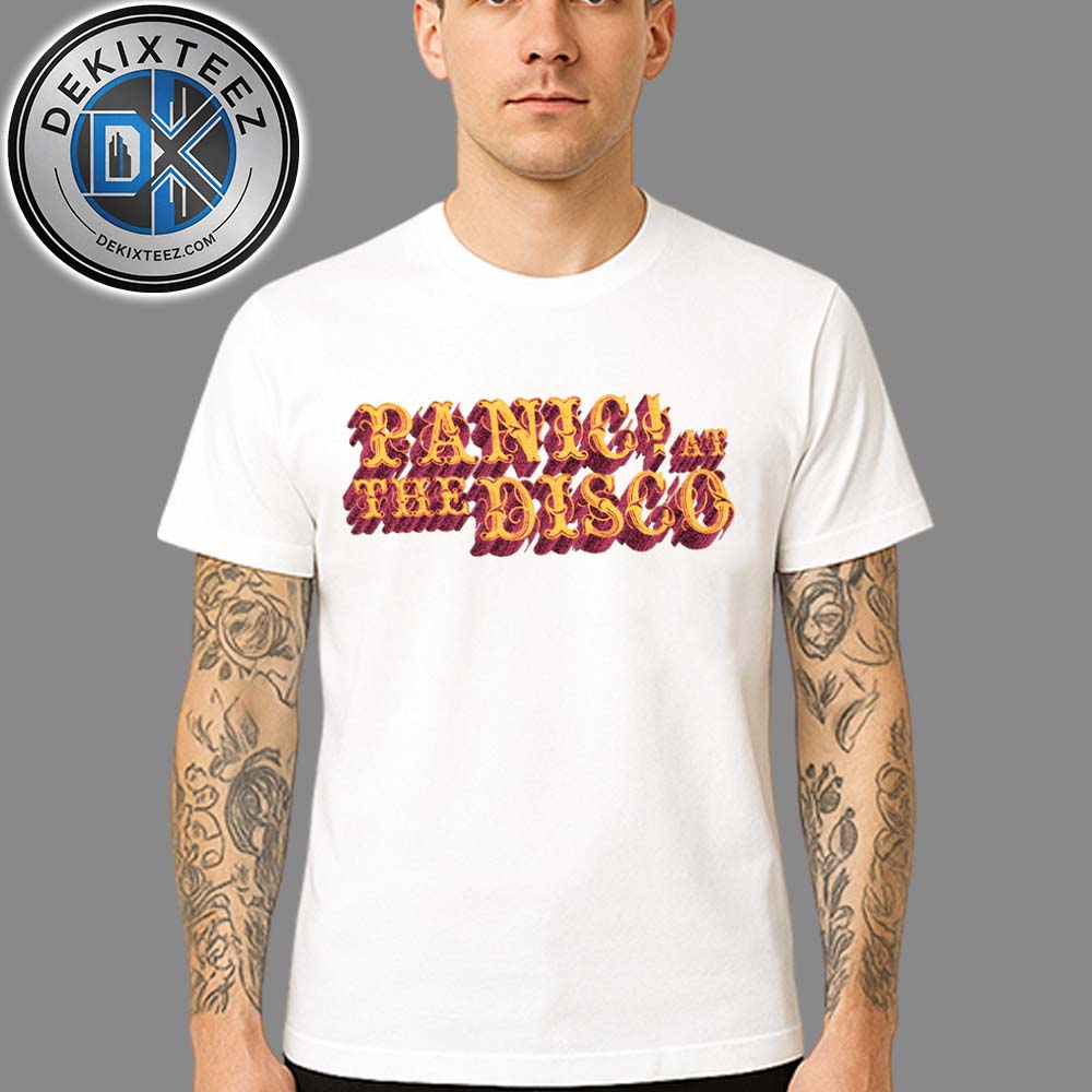 Panic! At The Disco Ivory Logo Tee When We Were Young Festival 2025 White T-Shirt Panic! At The Disco Ivory Logo Tee When We Were Young Festival 2025 White T-Shirt