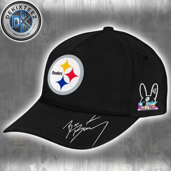Pittsburgh Steelers NFL x Bad Bunny Super Bowl LX 2025-2026 Black Classic Cap Snapback Hat