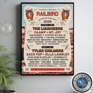 Railbird Festival Lexington Lineup Poster For Kentucky The Infield at Red Mile On June 6-7 2026 Home Decor Poster Canvas Railbird Festival Lexington Lineup Poster For Kentucky The Infield at Red Mile On June 6-7 2026 Home Decor Poster Canvas