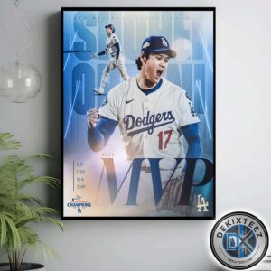 Shohei Ohtani Is Your NLCS 2025 MVP National League Champions 2025 Home Decor Poster Canvas