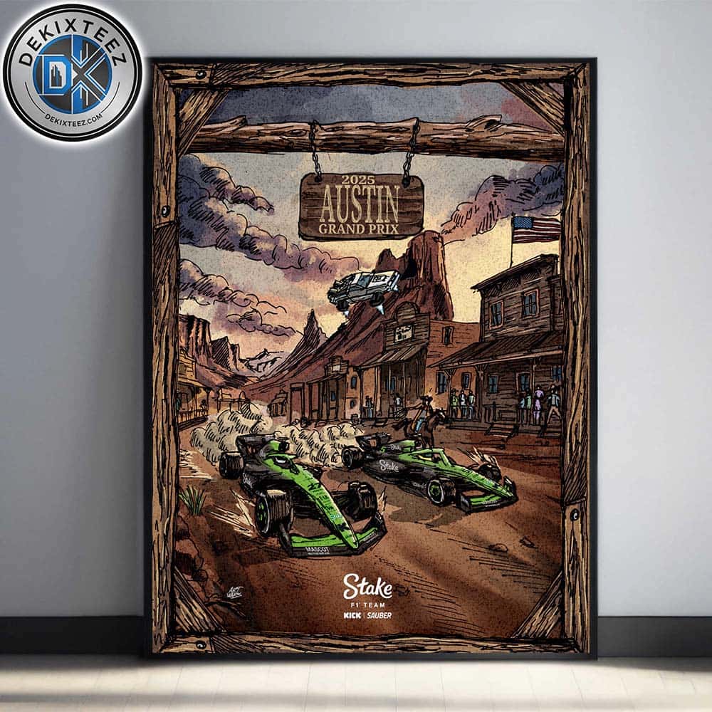 Stake F1 Team KICK Sauber In Austin Poster For United States Grand Prix October 17-19 2025 Home Decor Poster Canvas Stake F1 Team KICK Sauber In Austin Poster For United States Grand Prix October 17-19 2025 Home Decor Poster Canvas
