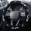 Metallica Thrash Metal Logo Style Black Background Steering Wheel Cover Metallica Thrash Metal Logo Style Black Background Steering Wheel Cover