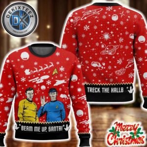 Star Trek Beam Me Up Santa Treck The Hallb Personalized Christmas Holiday Ugly Christmas Sweater Star Trek Beam Me Up Santa Treck The Hallb Personalized Christmas Holiday Ugly Christmas Sweater
