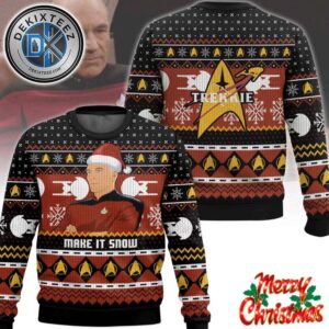 Star Trek Captain Picard Give Me Some Snow Ugly Christmas Sweater Star Trek Captain Picard Give Me Some Snow Ugly Christmas Sweater