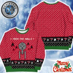 Star Trek The Original Series Trek The Halls Adult Gift For Fan 2025 Knitted Ugly Christmas Sweater Star Trek The Original Series Trek The Halls Adult Gift For Fan 2025 Knitted Ugly Christmas Sweater