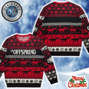 The Offspring Reindeer Peeing Holiday Christmas Xmas Ugly Christmas Sweater 2025