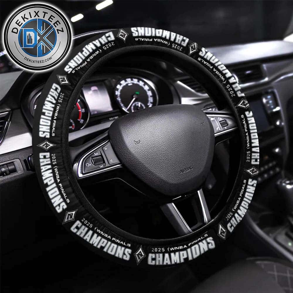 WNBA Las Vegas Aces Finals Champions 2025 Pattern Steering Wheel Cover WNBA Las Vegas Aces Finals Champions 2025 Pattern Steering Wheel Cover
